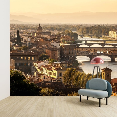 Paesaggio urbano Fotografia Muffa Carta da parati orizzontale per soggiorno