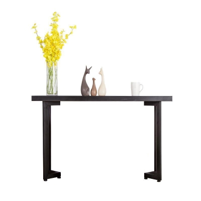 Mid-Century Modern Konsolentisch mit rechteckiger Holzplatte f&uuml;r den Flur