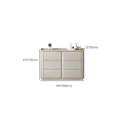 Cassettiera con piano in pietra Cassettiera portaoggetti in stile moderno per camera da letto
