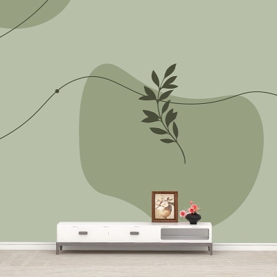 Carta da parati murale con illustrazioni in stile moderno. Decorazione murale per interni