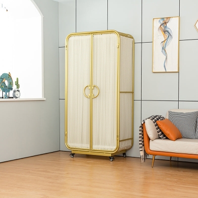 Armadio guardaroba in stile moderno Armadio appendiabiti in metallo Armadio per camera da letto