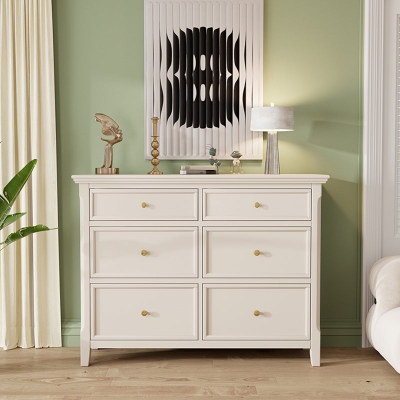Kommode aus Holz mit Stauraum, klassische, glamour&ouml;se Kommode f&uuml;r das Schlafzimmer