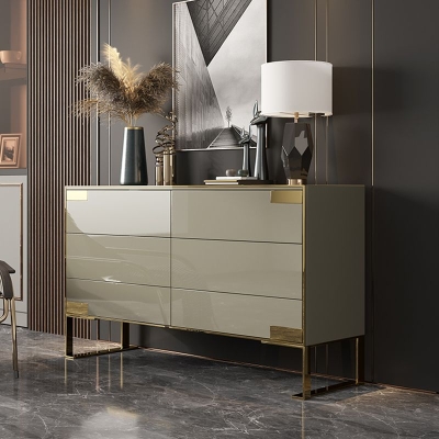 Kommode mit Holzaufbewahrung, klassische, glamour&ouml;se Kommode f&uuml;r das Heimb&uuml;ro