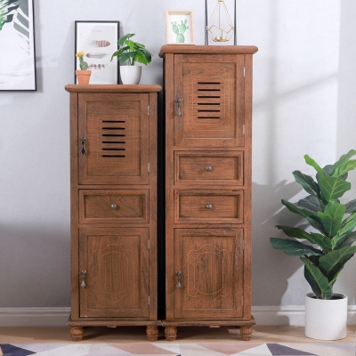 Nautische Schlafzimmer-Aufbewahrungskommode aus Holz, vertikale 12-Zoll-Breite Kommode mit Schubladen