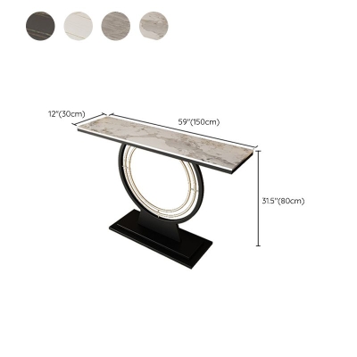 Consolle rettangolare Glam Accent Table Consolle con finitura anticata