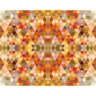 Carta da parati moderna resistente alle macchie Carta da parati con illustrazione di motivi geometrici