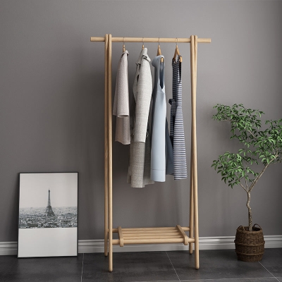 Zeitgen&ouml;ssischer Kleiderb&uuml;gel aus massivem Eschenholz, Regal-Design-Garderobe f&uuml;r das Wohnzimmer