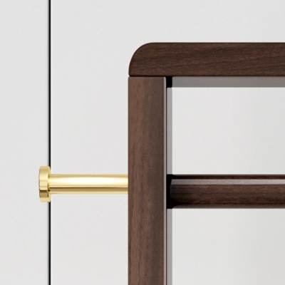 Kleiderb&uuml;gel im zeitgen&ouml;ssischen Stil aus massivem Gummibaumholz mit Haken-Design-Garderobe f&uuml;r das Wohnzimmer