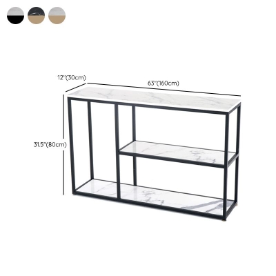 Glam-Konsolen-Akzenttisch, rechteckiger Konsolentisch mit Antik-Finish