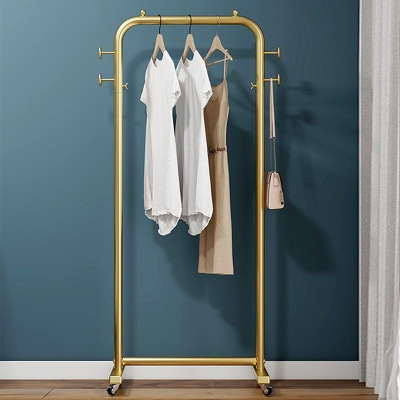 Wundersch&ouml;ne Metallgarderobe, einfache Plian-Garderobenhaken-Garderobe mit Rollen