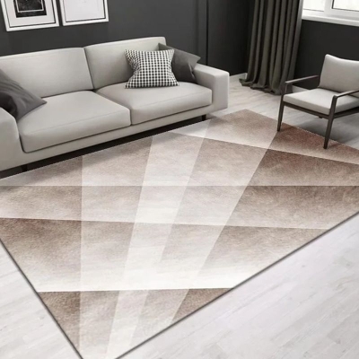 Tappeto moderno per interni Tappeto con stampa geometrica Tappeto resistente alle macchie in poliestere per la decorazione domestica