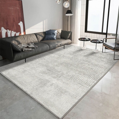 Tappeto moderno marrone Tappeto lavabile in poliestere a righe per la decorazione domestica
