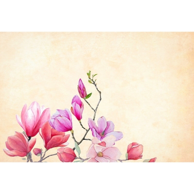 Illustrator-Blumendruck-Wandbild f&uuml;r die Wanddekoration im Wohnzimmer