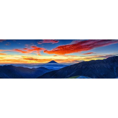Carta da parati fotografica ecologica di montagna, decorazione murale per salotto