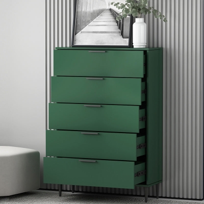Vertikale moderne Kommode aus Holz f&uuml;r Schlafzimmer, Dessous-Kommode mit Schublade