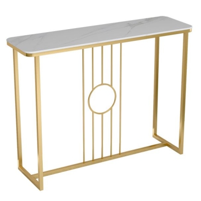 Zeitgen&ouml;ssischer Konsolen-Akzenttisch, rechteckiger Sofa-Konsolentisch mit Antik-Finish