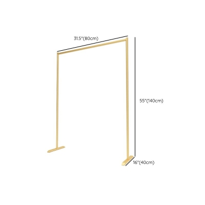 Glam-Garderobe mit Metallrahmen und Kleiderstange f&uuml;r das Wohnzimmer