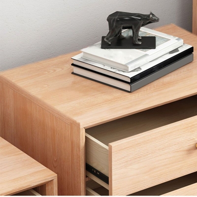 Cassettiera portaoggetti per camera da letto con cassettiera in legno da ingegnere contemporaneo con cassetto