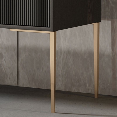Klassische Glam-Combo-Kommode aus Eichenholz mit Stauraum f&uuml;r Schlafzimmer