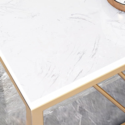 Rechteckiger Konsolen-Akzenttisch, Sofa-Konsolentisch mit Antik-Finish in Stein