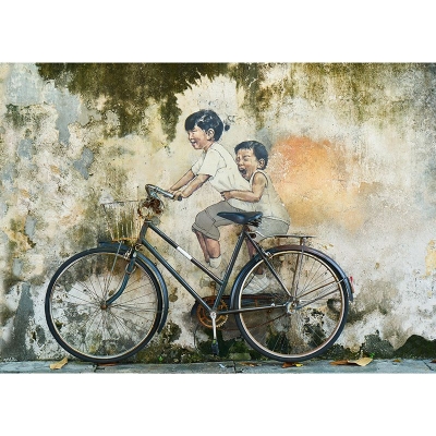 Murales resistenti alle macchie Illustrazione classica Arte Murales per soggiorno