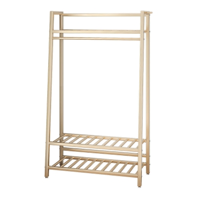 Appendiabiti da terra in stile industriale minimalista a forma di trapezio metallico