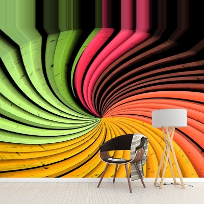 Papier peint d&eacute;coratif de photographie de g&eacute;om&eacute;trie, papier peint Mural de salon
