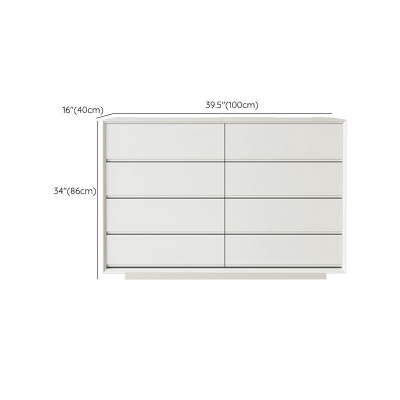 Cassettiera contemporanea da 15,6 pollici di larghezza con 4/5/6/8 cassetti