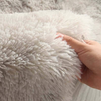 Tappeto romantico in tinta unita Tappeto per interni in peluche Tappeto antiscivolo per camera da letto