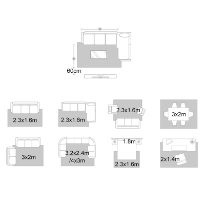 Tappeto minimalista Semplicit&agrave; Tappeto geometrico Tappeto resistente alle macchie in poliestere per la decorazione domestica