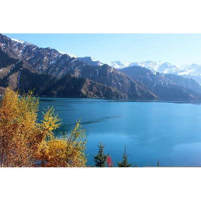 Fotografia Motivo Muffa Carta da parati Lago orizzontale per soggiorno