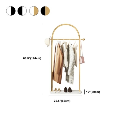 Wundersch&ouml;ne Metallgarderobe f&uuml;r den Eingangsbereich, Designer-Garderobe mit Marmorboden