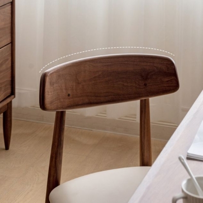 Sedie da pranzo moderne senza braccioli con schienale aperto in legno (set da 1/2/4/6/8)
