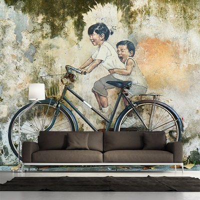 Murales resistenti alle macchie Illustrazione classica Arte Murales per soggiorno