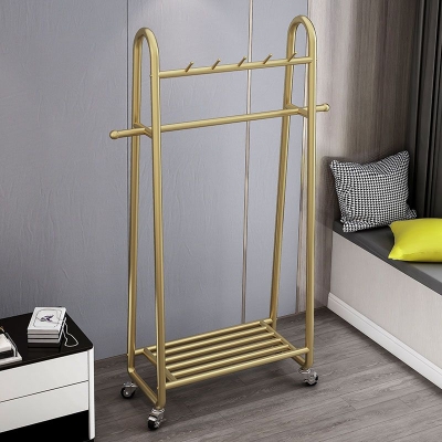 Glam Entryway Kit, H&auml;ngeschiene, unteres Regal und Haken, Garderobenst&auml;nder mit Rollen
