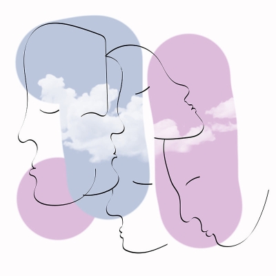 Carta da parati con illustrazioni in stile moderno Carta da parati Line Art Carta da parati per camera da letto