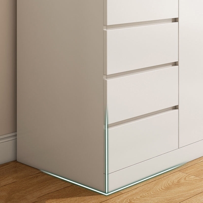 Zeitgen&ouml;ssische Aufbewahrungstruhe aus Holz f&uuml;r Kommode, Schlafzimmer, Aufbewahrungstruhe