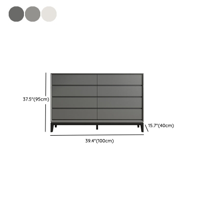 Cassettiera moderna in legno con cassetti a chiusura rallentata per camera da letto