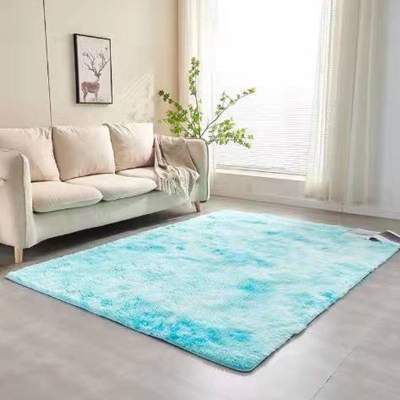 Tappeto casual marrone scuro Tappeto con rampa sfumata in poliestere Tappeto lavabile per soggiorno