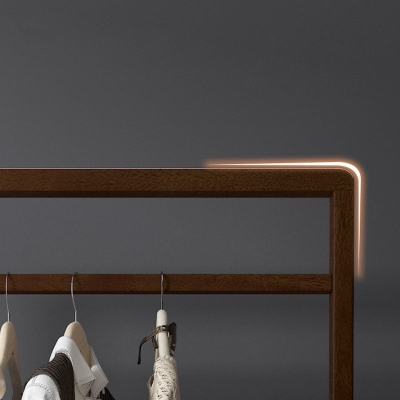 Appendiabiti tradizionale Appendiabiti da terra con ganci in legno massello di design con ripiani
