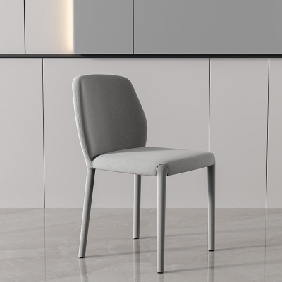 Sedia Parsons da cucina contemporanea con gambe in metallo