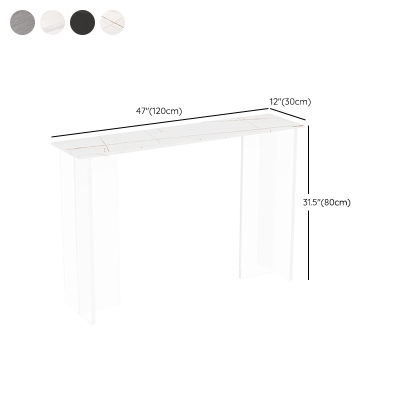 Moderner Konsolen-Akzenttisch mit 11,8 Zoll Breite, Antik-Finish, Konsolensofatisch