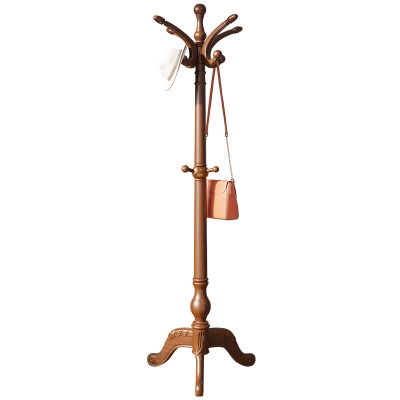 Massivholz-Einstiegsgarderobe im traditionellen Stil, einfacher Wohnzimmerboden-Kleiderb&uuml;gel