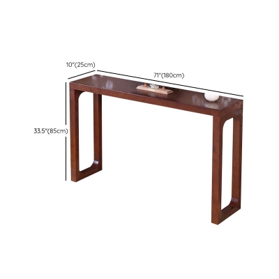 Mid-Century Modern Rechteckiger Konsolen-Akzenttisch, Konsolen-Sofatisch mit Antik-Finish