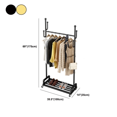 Eingangsbereich-Set, Flurst&auml;nder, Metallregal, inklusive freistehender Garderobe