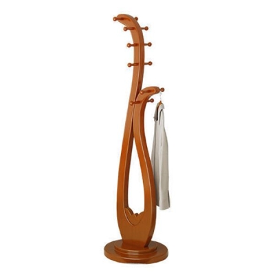 Traditionelle Garderobe aus massivem Holz, kreative, freistehende Bodengarderobe