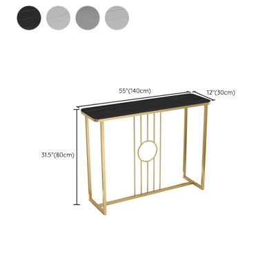 Rechteckiger Glam-Konsolen-Akzenttisch. Konsolentisch mit Antik-Finish in Stein
