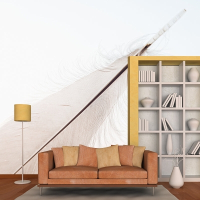 Przyjazna dla środowiska fototapeta z pi&oacute;rkiem Home Decor fototapeta