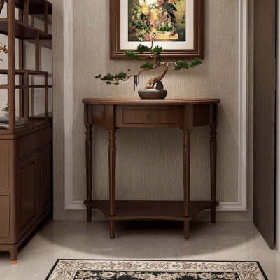 Mid-Century Modern Konsolentisch aus Holz, Akzenttisch f&uuml;r den Flur