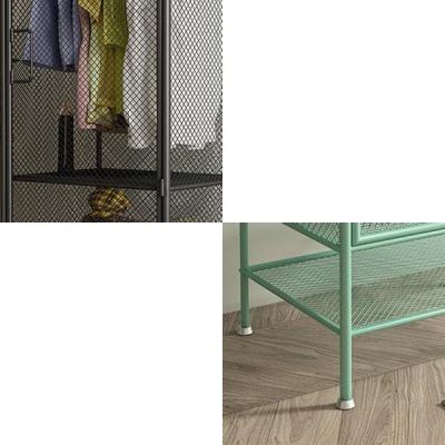 Armadio guardaroba in metallo Armadio appendiabiti in stile moderno